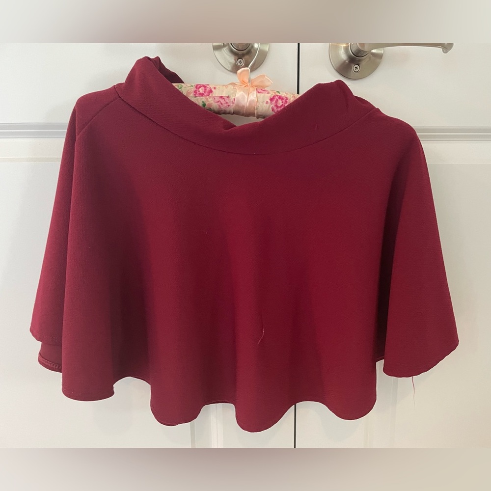 Burgundy skirt